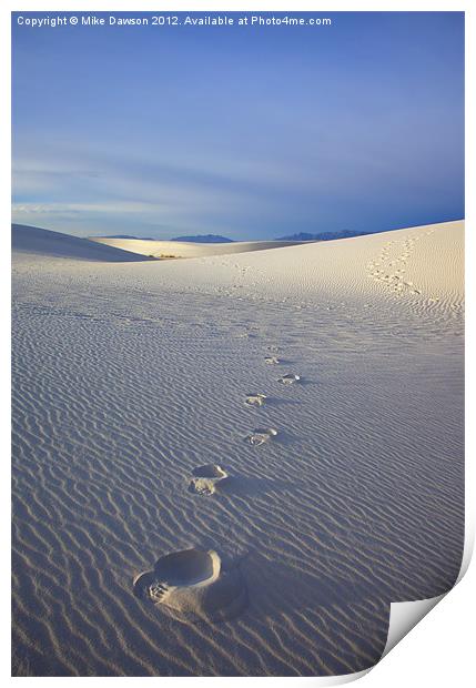 Footprints Print by Mike Dawson