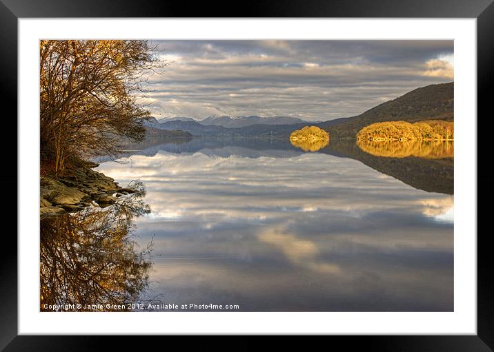 The End Of Autumn Framed Mounted Print by Jamie Green
