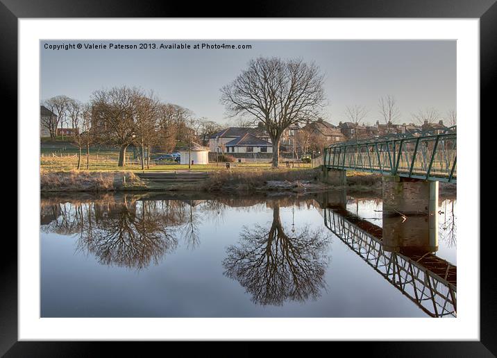 The Old Green Bridge Framed Mounted Print by Valerie Paterson