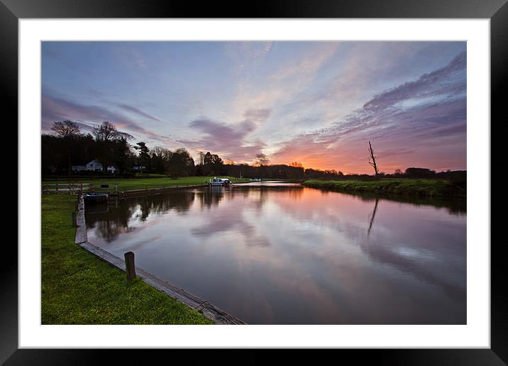 Winter Sunrise in Coltishall Framed Mounted Print by Paul Macro