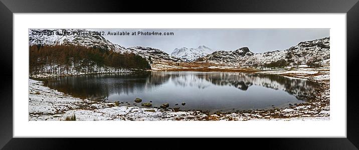 The December Tarn Framed Mounted Print by Jamie Green