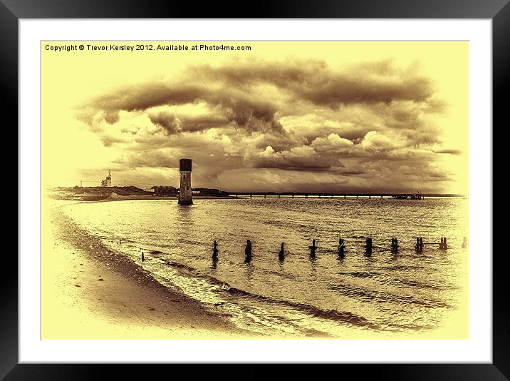 Spurn Point River Humber Framed Mounted Print by Trevor Kersley RIP