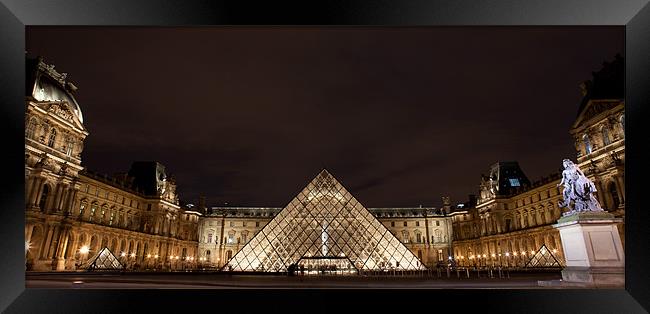 Louvre Museum Pyramid Paris Framed Print by Catherine Kiely