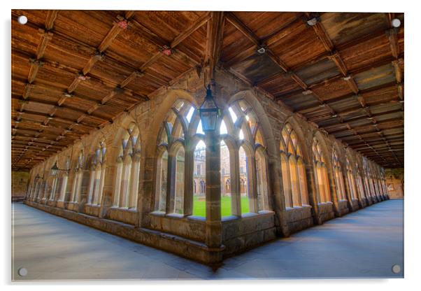 durham cloisters Acrylic by Jeff Brunton