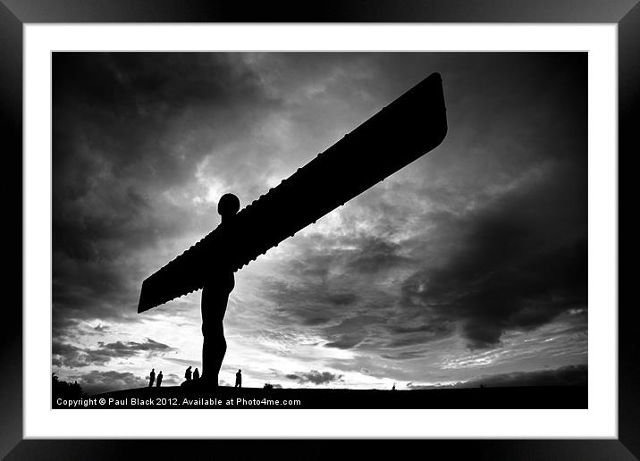 Angel of the North Framed Mounted Print by Paul Black