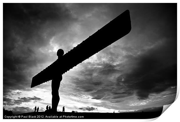 Angel of the North Print by Paul Black
