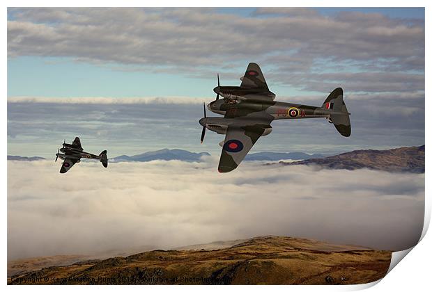 DeHavilland Mosquito Print by Oxon Images