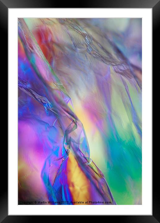 Abstract Cosmic Rainbow Framed Mounted Print by Martin Williams