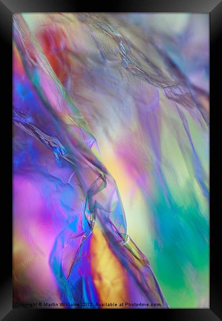 Abstract Cosmic Rainbow Framed Print by Martin Williams