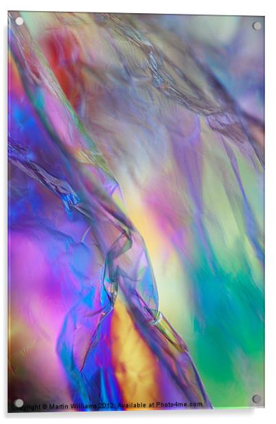 Abstract Cosmic Rainbow Acrylic by Martin Williams