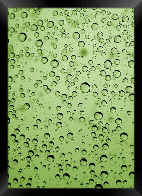 green bubbles Framed Print by Heather Newton