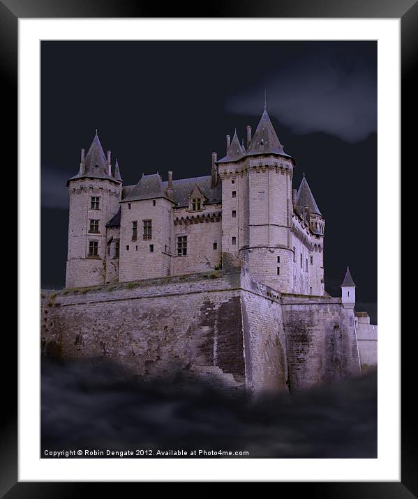 Castle of Darkness Framed Mounted Print by Robin Dengate