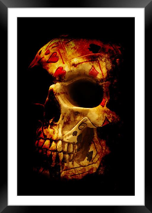 Hand of death - Scary version Framed Mounted Print by Maria Tzamtzi Photography