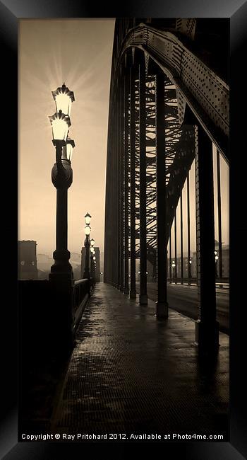 Vintage Tyne Bridge Framed Print by Ray Pritchard