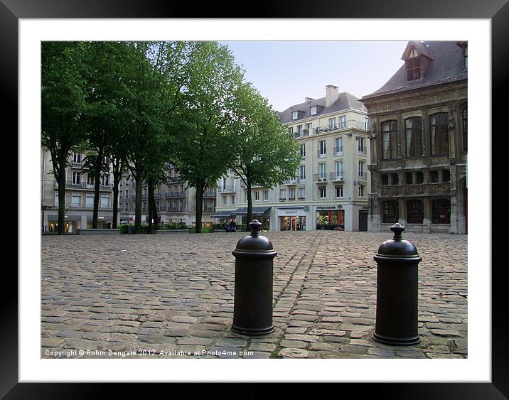 Place de la Cathédrale, Rouen Framed Mounted Print by Robin Dengate
