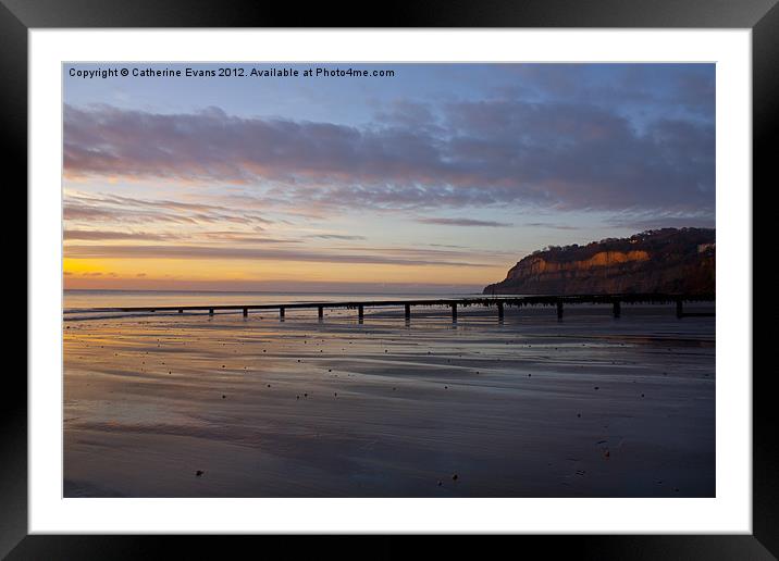 First light on Knock Cliffs Framed Mounted Print by Catherine Fowler