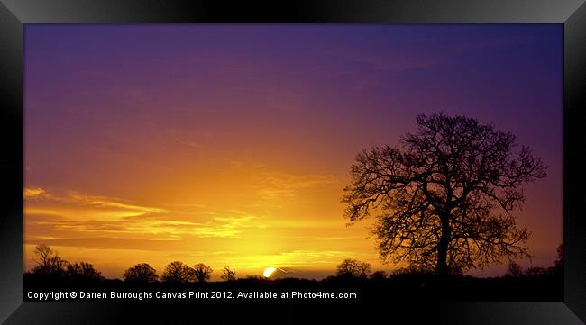 Sunrise landscape Framed Print by Darren Burroughs
