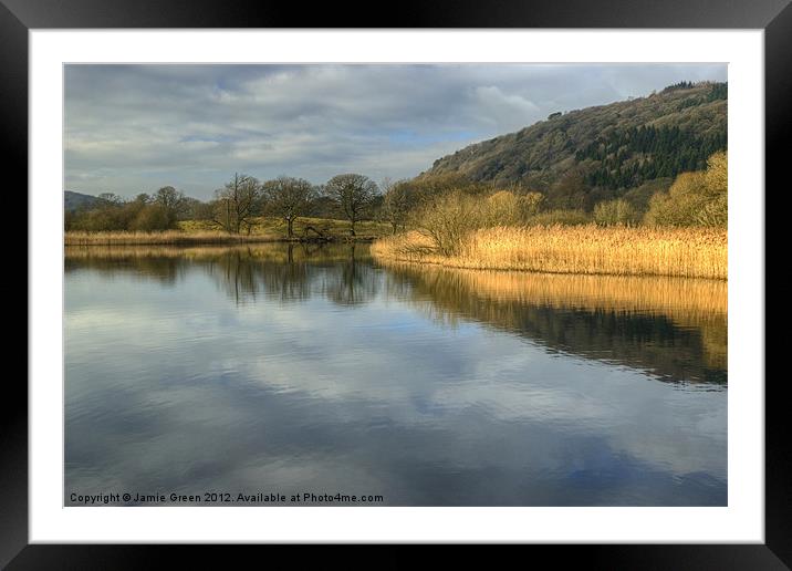 River Leven,Cumbria Framed Mounted Print by Jamie Green