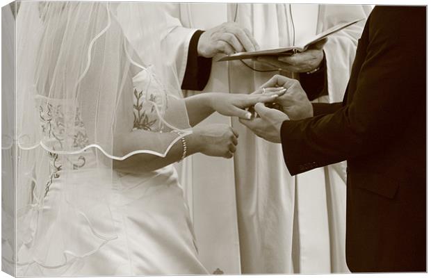 Exchanging of the rings Canvas Print by Philip Belfield