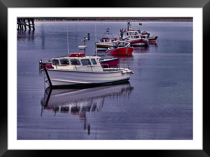 Calm Waters Framed Mounted Print by Trevor Kersley RIP