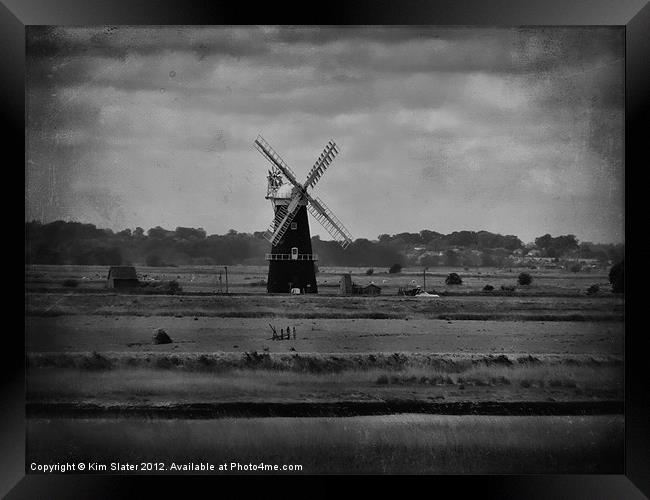 Berney Arms Windmill Framed Print by Kim Slater