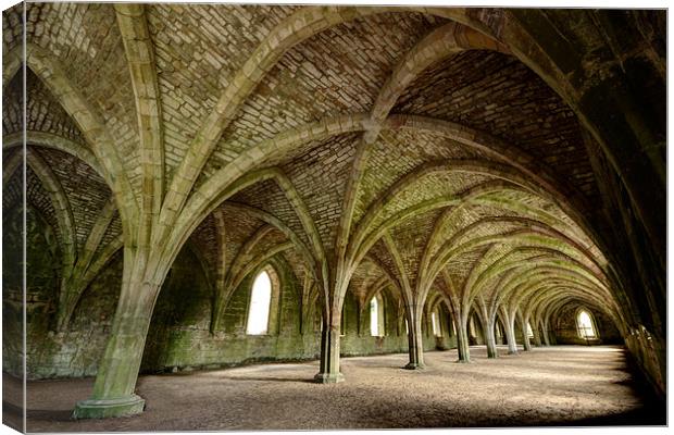 Fountains Abbey Canvas Print by Jeff Brunton
