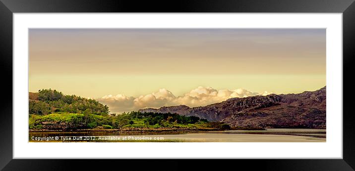 Loch Shieldaig  in The Scottish Highlands Framed Mounted Print by Tylie Duff Photo Art