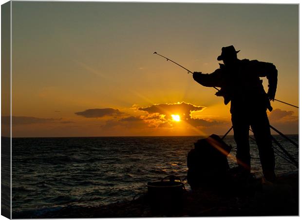 The Fisherman Canvas Print by peter tachauer