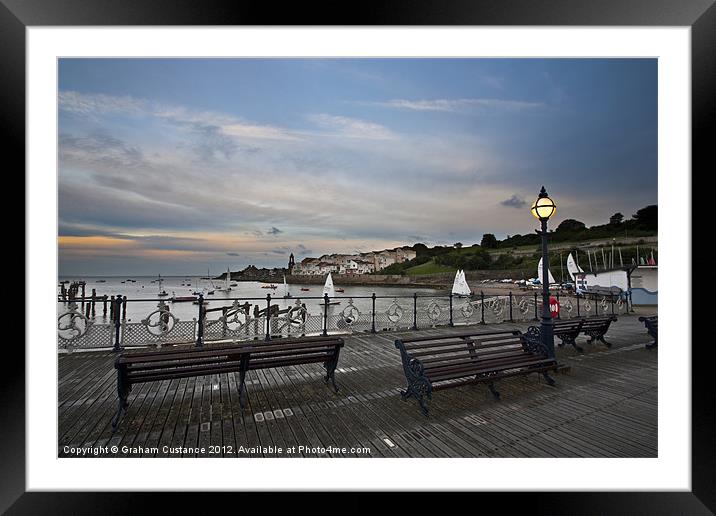 Swanage Pier Framed Mounted Print by Graham Custance