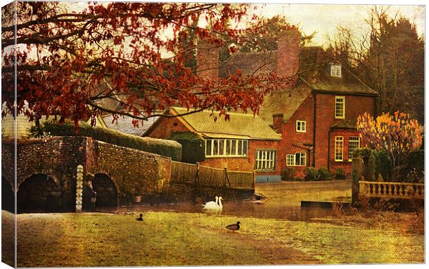 Eynsford Village, Kent Canvas Print by Dawn Cox