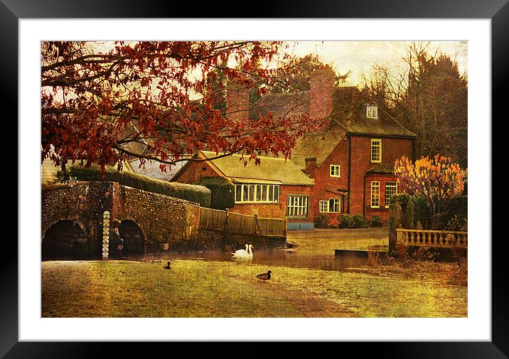 Eynsford Village, Kent Framed Mounted Print by Dawn Cox