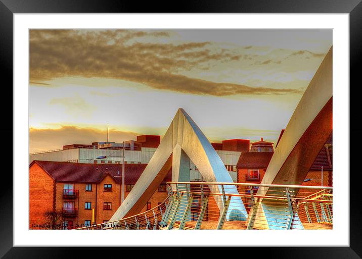 The Squiggly Bridge over the Clyde Framed Mounted Print by Tylie Duff Photo Art