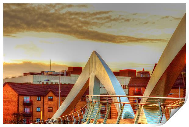 The Squiggly Bridge over the Clyde Print by Tylie Duff Photo Art