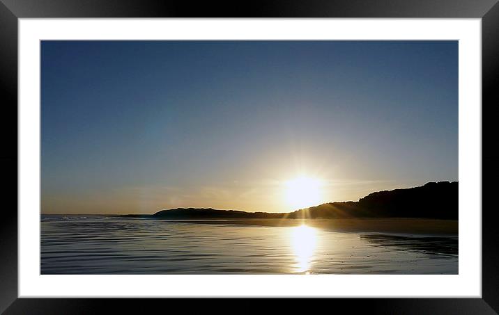 Sunset At Balmedie Beach, Aberdeenshire Framed Mounted Print by Pat Carroll