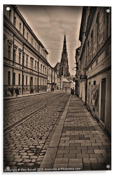 Old Olomouc Czech Republic Acrylic by Gary Barratt