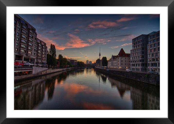 River Sunrise Framed Mounted Print by Jonah Anderson Photography