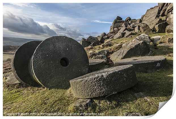 Stanage Edge The Forgotten Stones Print by mhfore Photography