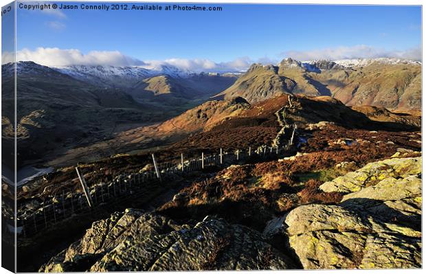 Langdales Canvas Print by Jason Connolly