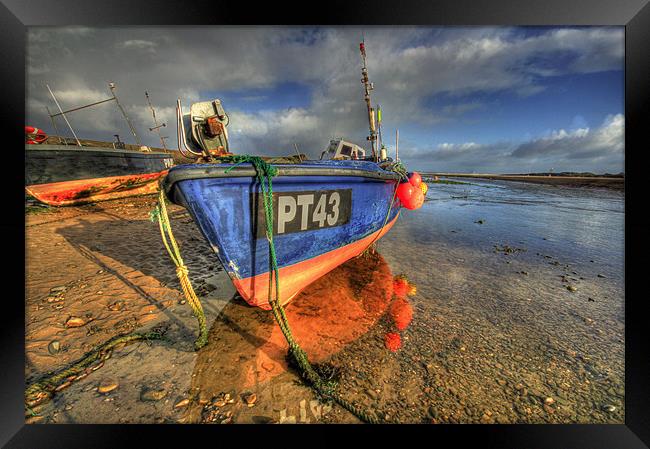 Fishing Boats at Bude Framed Print by Dave Bell