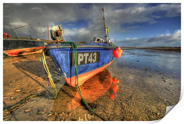 Fishing Boats at Bude Print by Dave Bell