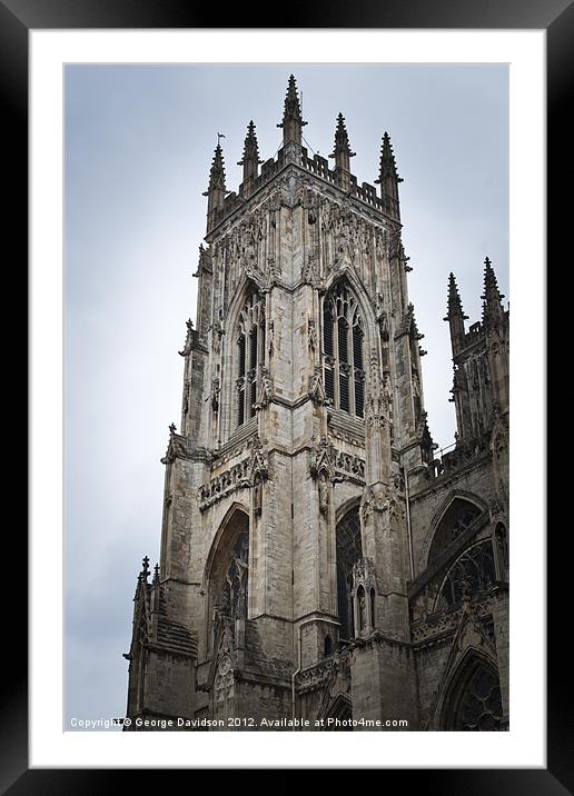 Minster View Framed Mounted Print by George Davidson