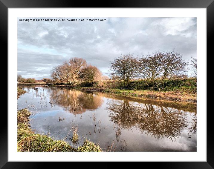 Skippool Creek Framed Mounted Print by Lilian Marshall