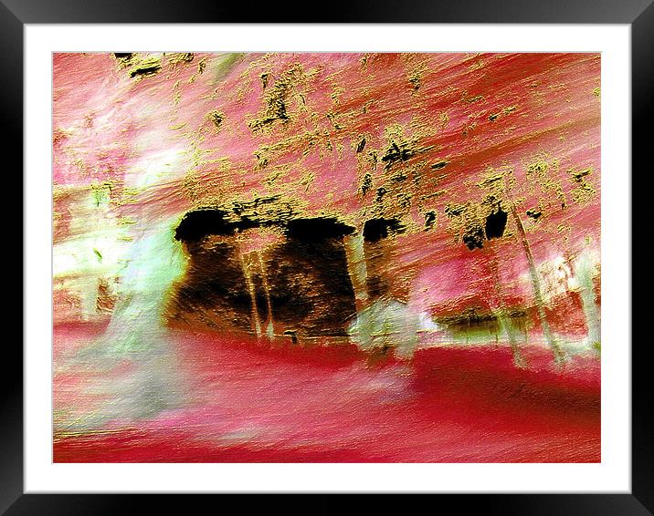 Red Wind Over Farm  Framed Mounted Print by Jane Tripp