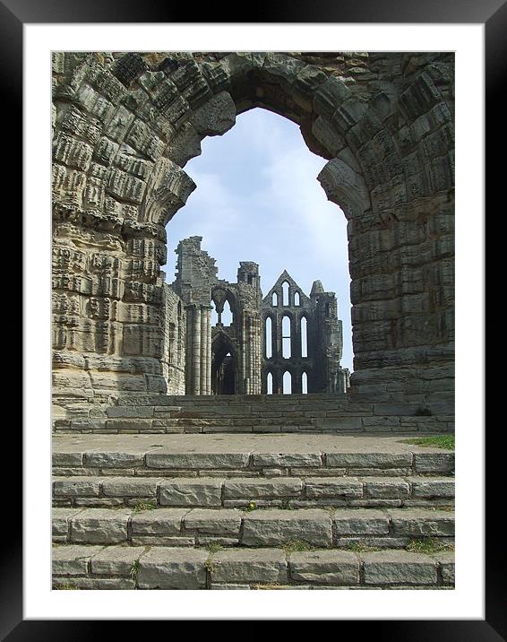 Whitby Abbey  Framed Mounted Print by Christopher Borrill-Townsend