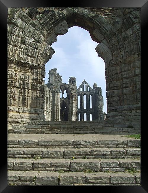 Whitby Abbey  Framed Print by Christopher Borrill-Townsend