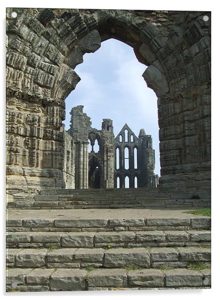 Whitby Abbey  Acrylic by Christopher Borrill-Townsend