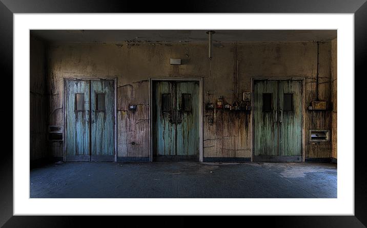 3 Doors Framed Mounted Print by Dave Wragg