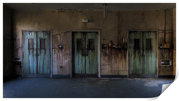 3 Doors Print by Dave Wragg