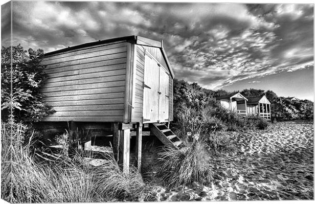 Hunstanton beach-hut Canvas Print by Mike Sherman Photog