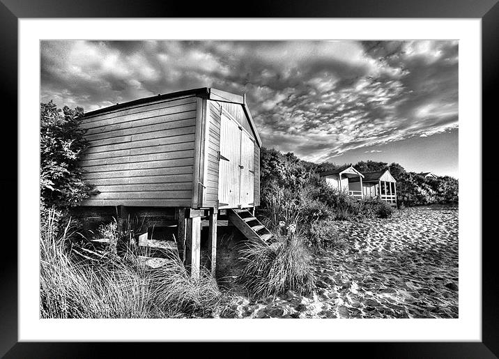 Hunstanton beach-hut Framed Mounted Print by Mike Sherman Photog